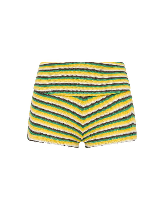 ELLI - LEMONADE Crochet Stripe Short image 1