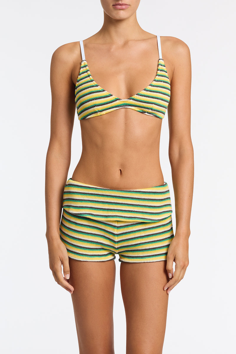 ELLI - LEMONADE Crochet Stripe Short image 4