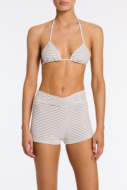 BOBBI - LUSAIL White Terry Towelling Short image 4